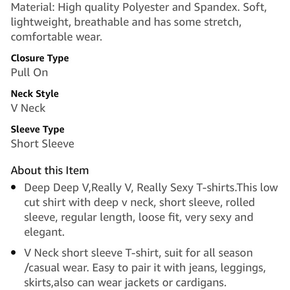 💙Beautiful Royal Blue Sexy Deep V T-shirt in XS, only worn once! - Picture 5 of 7